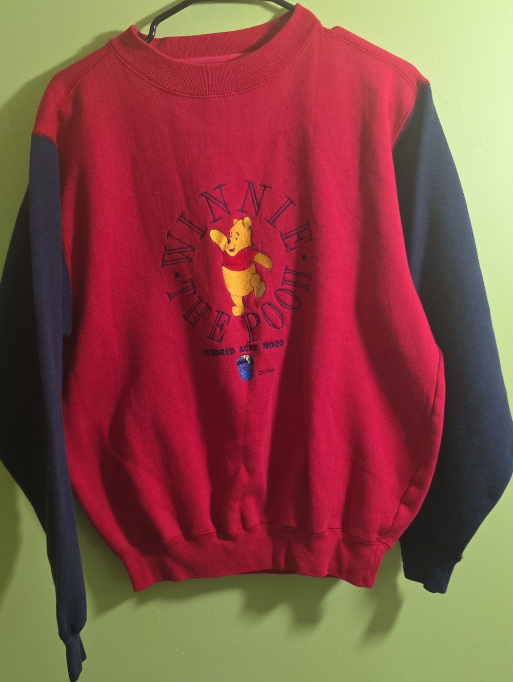 Winnie the Pooh Red & Navy Crewneck Sweatshirt